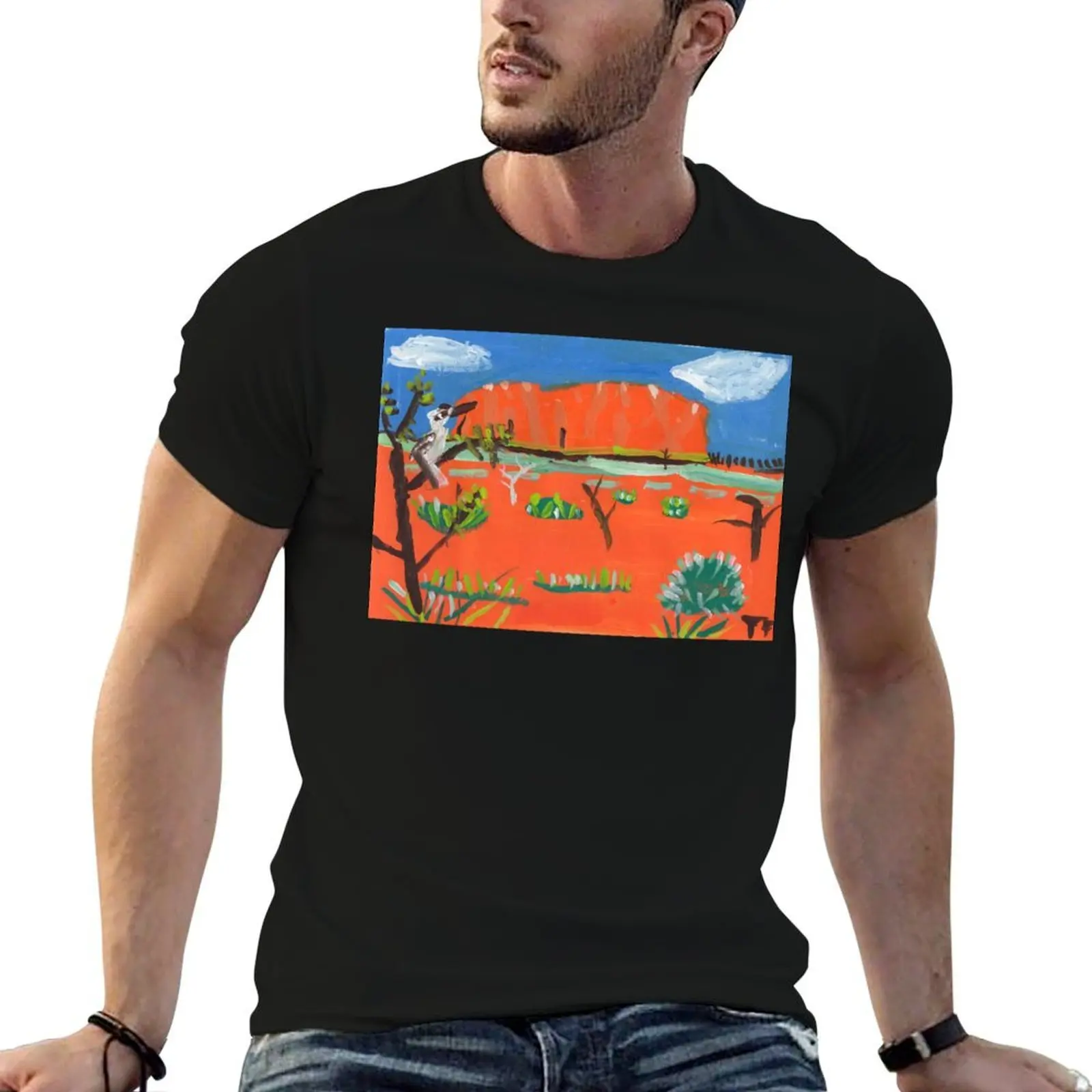 

pack man you cotton Uluru, shirts shirt T-Shirt for t tshirt 100% man white casual are how t
