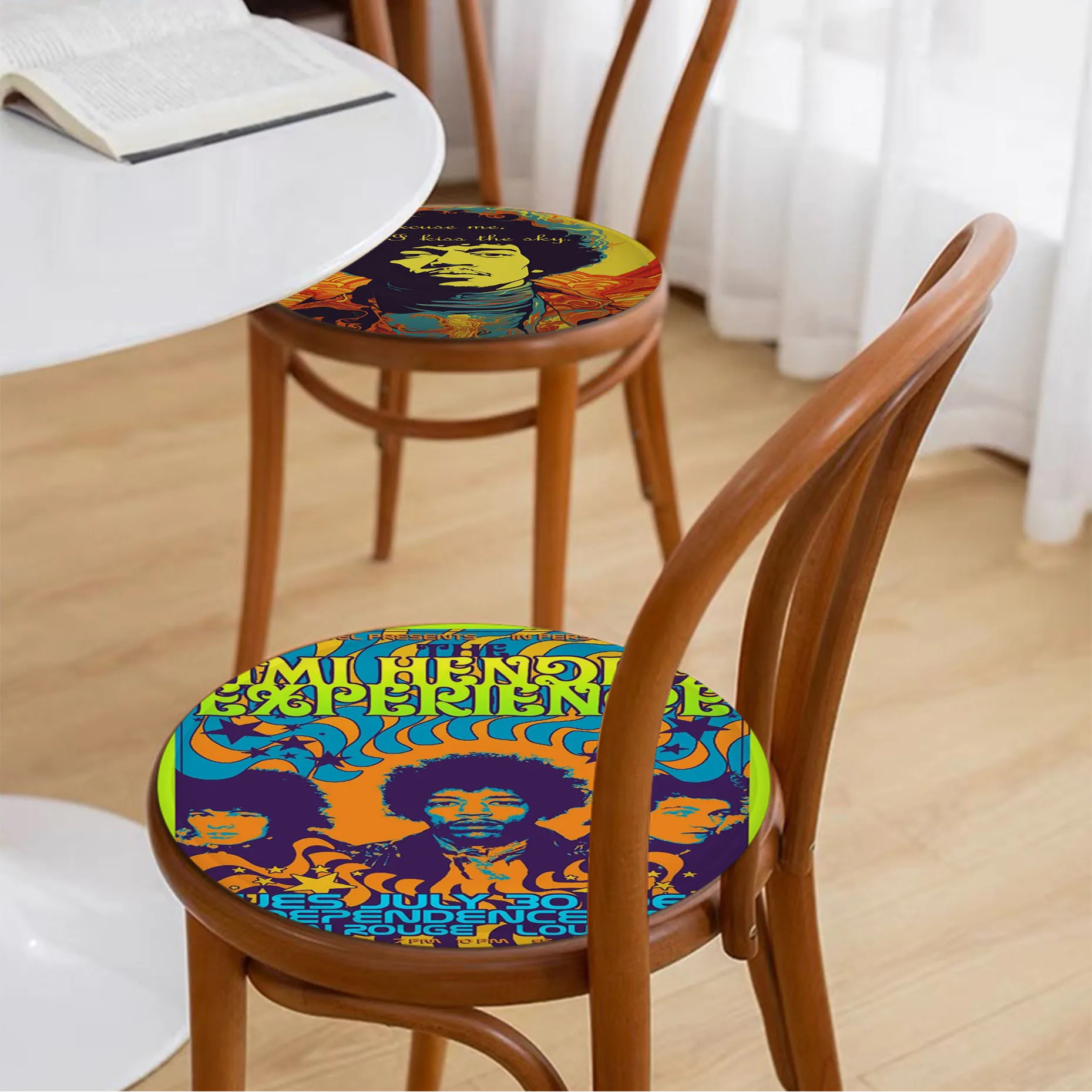 Sänger J-JIMI H-HENDRIX Kissen Matte quadratische Sitzkissen Büro Esszimmer Hocker Pad Schwamm Sofa Matte rutsch feste Sitz matte