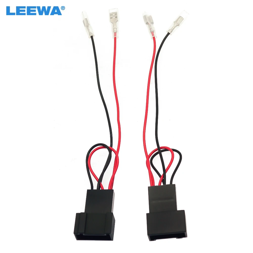 

LEEWA Car 4Pin Stereo Speaker Wire Harness Adaptors For Toyota Auto Speaker Replacement Connection Wiring Plug Cables