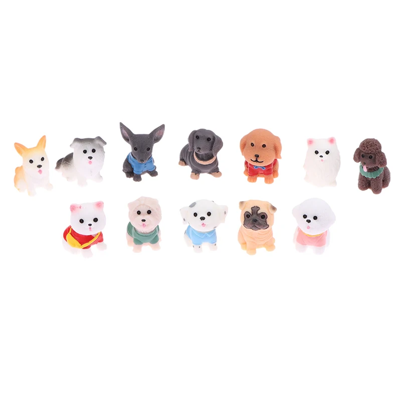 

1PC DIY Micro Landscape Fairy Garden Accessories Miniature Dog Figurines Mini Crafts Realistic Animals Dogs