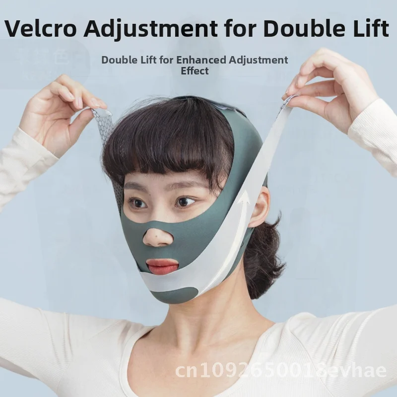 قناع ضمادة رفع الوجه النحيف، أداة تشكيل الوجه بنمط فرنسي لشد ونحت ميزات متدلية غير كهربائية