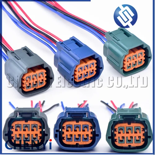 Conector impermeable automático de 6 pines, enchufe de arnés de cables de acelerador de coche 6189-0766 6189-1102 6189-7762 para Nissan TEANA X-TRAIL