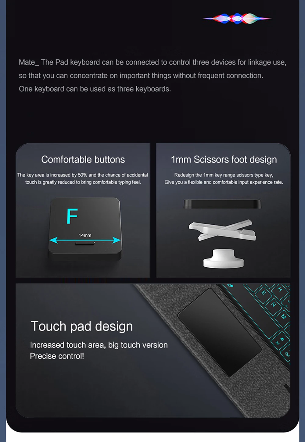 Magic Keyboard Hülle für iPad Pro M5 11 13 Zoll 2025 Smart Abnehmbare Tastaturabdeckung für iPad Pro 13 12.9 Air 4 5 6 11 13'' Funda – Detail 12