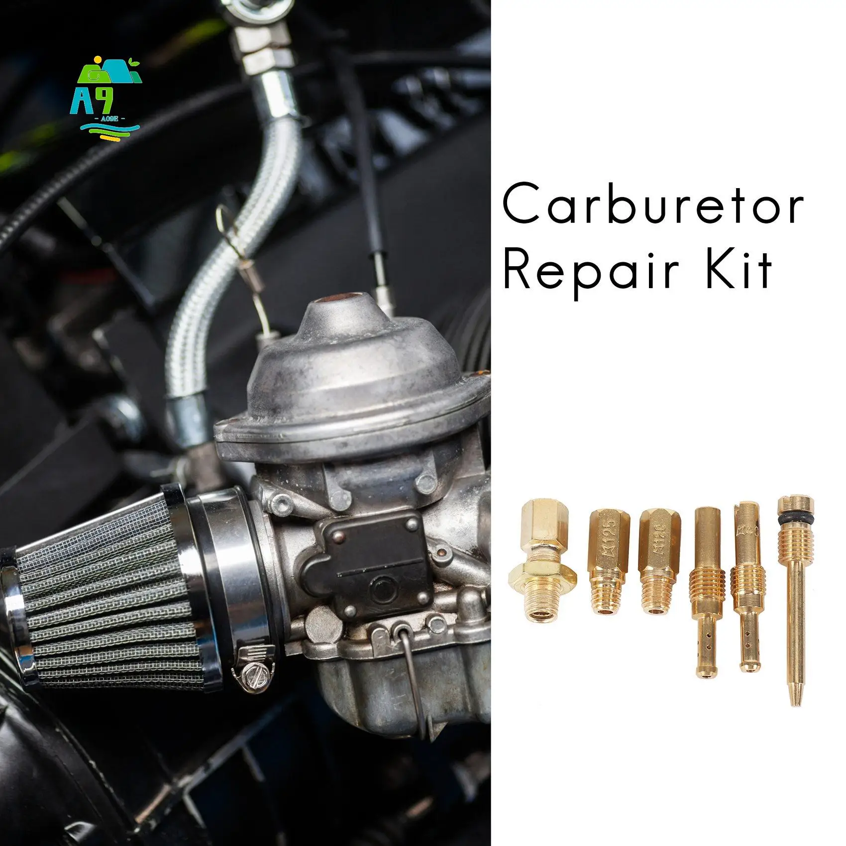 

A09E-28 мм комплект для ремонта карбюратора мотоцикла, подходит для Pwk Keihin Oko, запасные части для форсунок