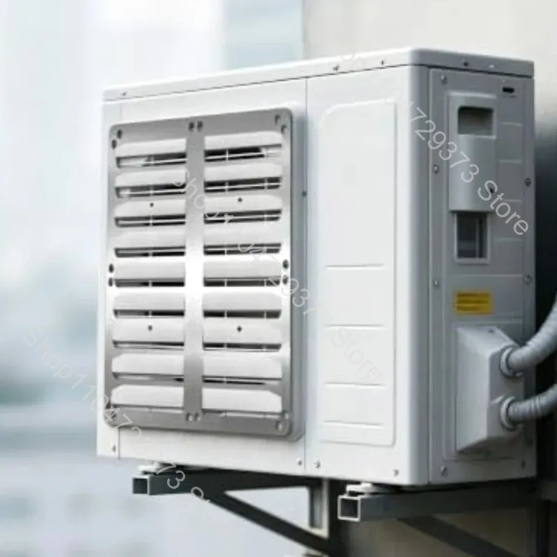 Plaque de déflecteur d'air en acier inoxydable pour unité extérieure de climatiseur, sans perçage, dissipation thermique efficace
