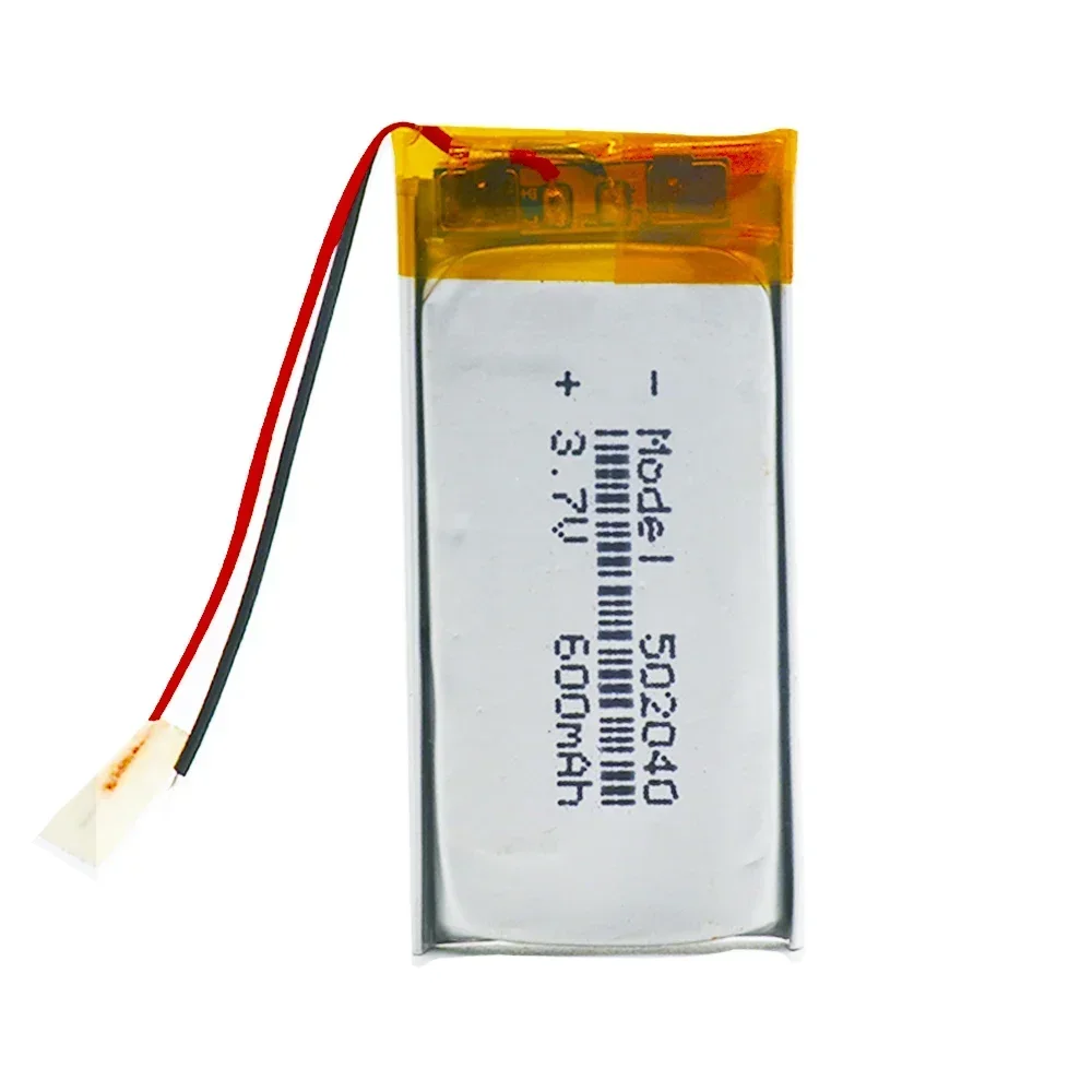 Rechargeable 3.7 V Lithium Polymer Batteries 502040 600 Mah With PCB For MP3 MP4 MP5 GPS PSP E-book Electric Toy LED Light