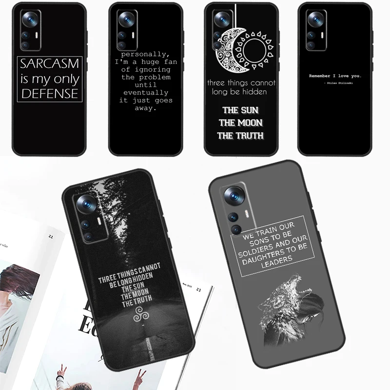 Teen Wolf Quotes Case For Xiaomi 14 Ultra 11T 12T 13T Pro 12 13 Lite POCO X6 M6 Pro X3 X4 X5 M5s F3 F5 Cover