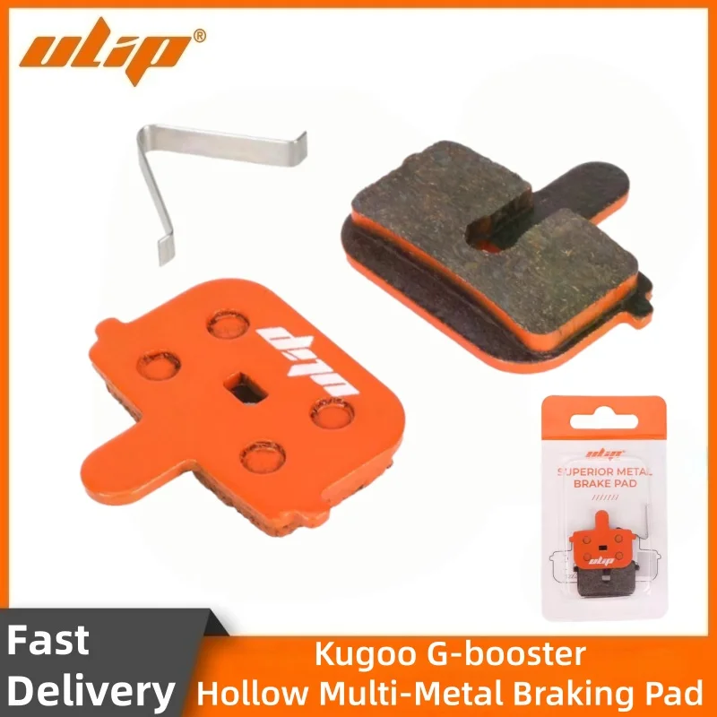 

Ulip M38 Hollow Multi Metal Braking Pad Set Fast Cooling Orange Rectangular Brake Pad for Kugoo G-booster Electric Scooter Set