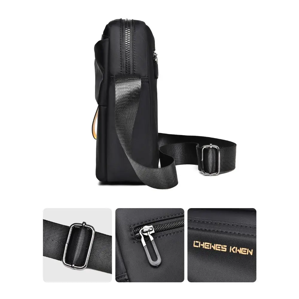 

Легкий мужской рюкзак через плечо с карманами на молнии, водонепроницаемая прочная сумка-мессенджер, оксфордская сумка на плечо, студенческая