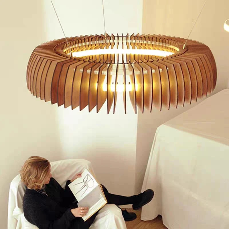 Art lamp, Japanese style pendant light, simple and creative living room, bedroom, dining room, hotel villa pendant light