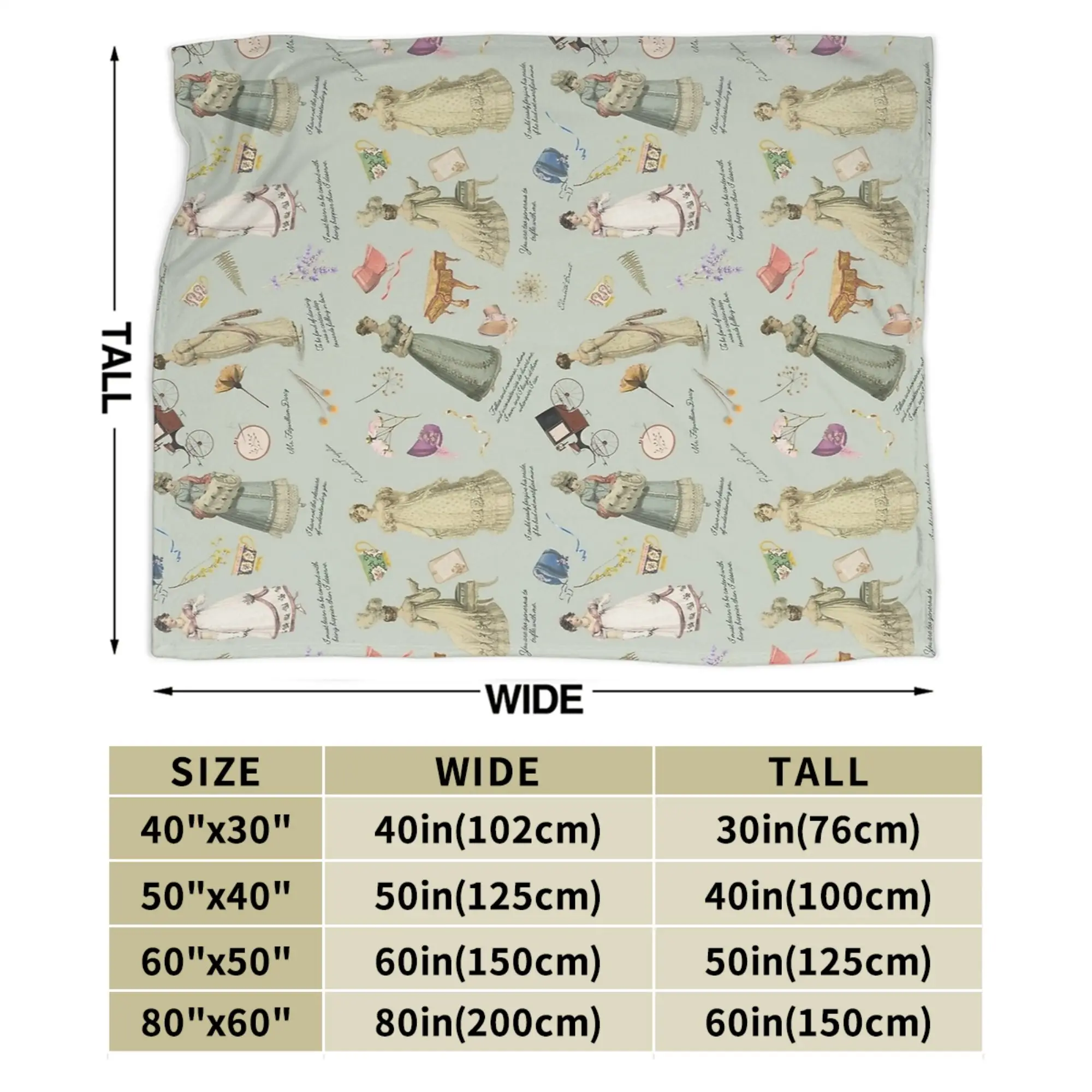 الكبرياء والتحامل يقتبس ملكة جمال بينيت بطانيات محبوكة الفانيلا جين أوستن خفيفة الوزن رقيقة رمي بطانية لحاف متعدد الوظائف