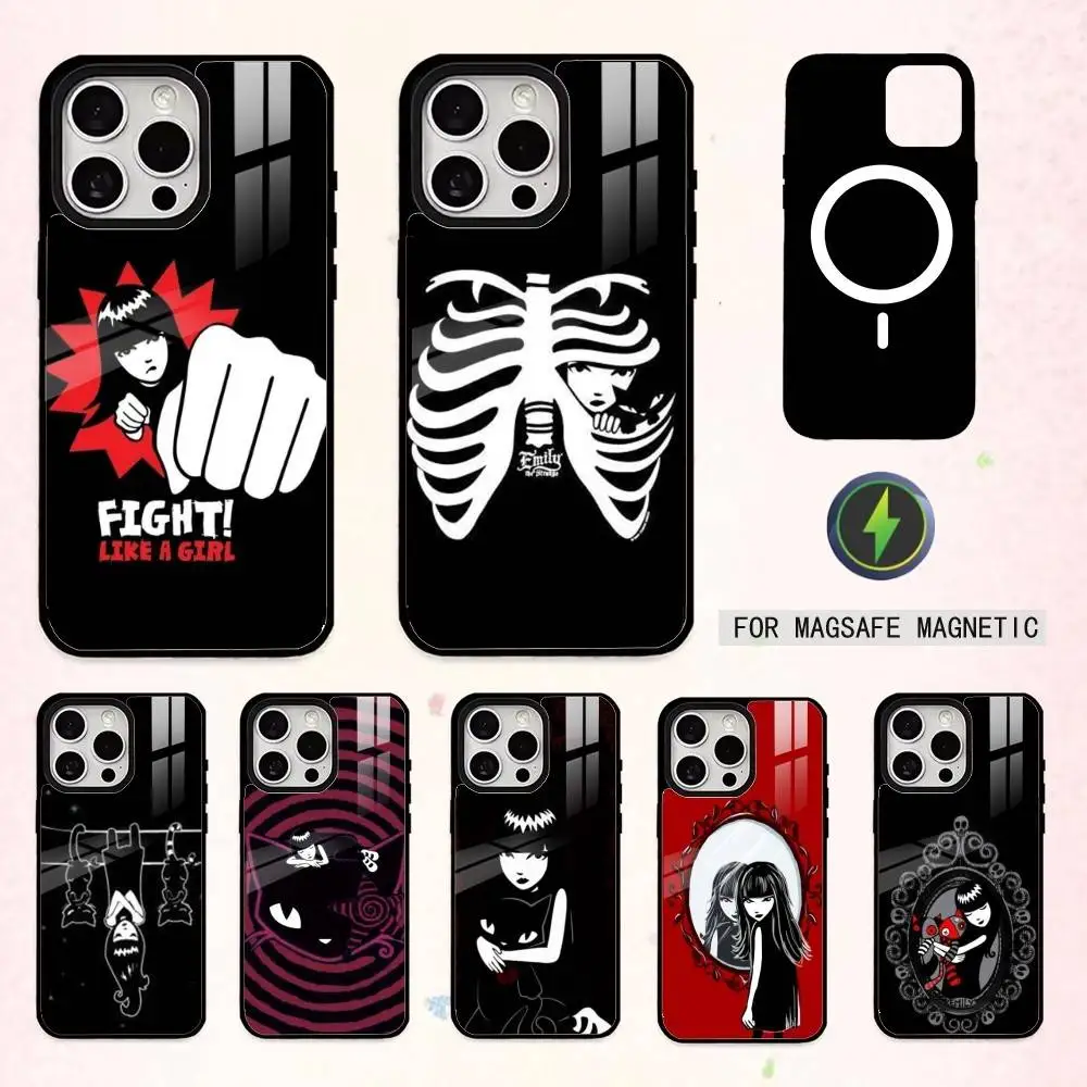 

Comics E-Emily The S-Strange Phone Case For iPhone17,16,15,14,13,12,11 Plus,Pro Max Magnetic For Magsafe Wireless Charging