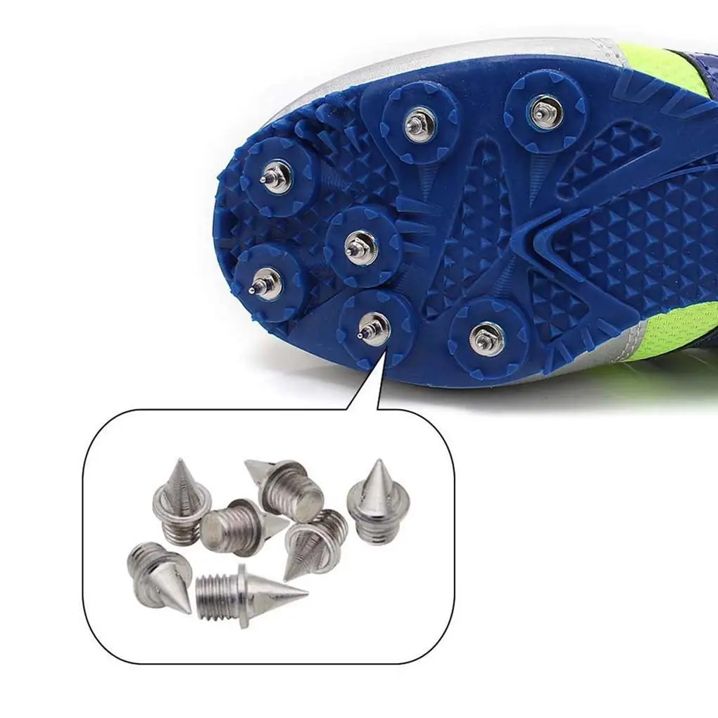 10Pcs Anti-skidding Track Spikes Professional Practical Pyramid Shoes Spike Shoe Pin Durable Shoes Nail Stainless Steel