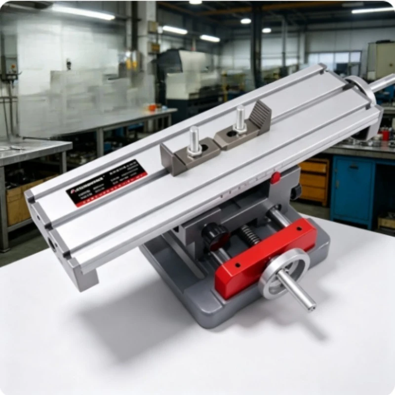 1PC AB8303 X Y Axis Mini Cross Slide Table  Vise Movable Position Fixture Workbench Aluminum Milling Drilling Bench
