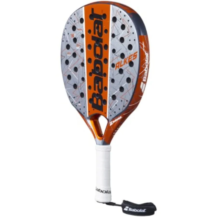 Alkes Padel Racket for competitive play, carbon fiber construction, matte black finish, ultra-responsive sweet spot and enhance