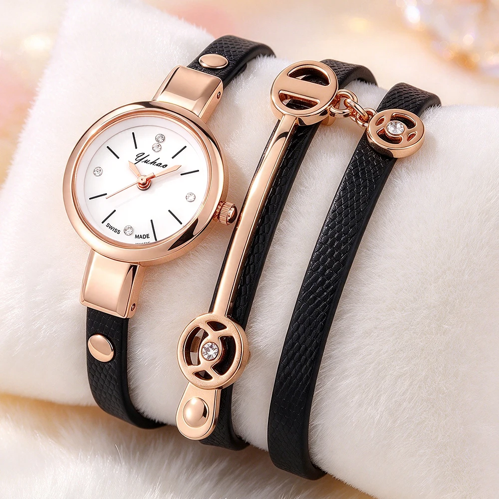 1Pc Women's Fashion Watch, Stylish And Versatile, Classic Round Dial, Ideal Gift For All Kinds Of Festivals