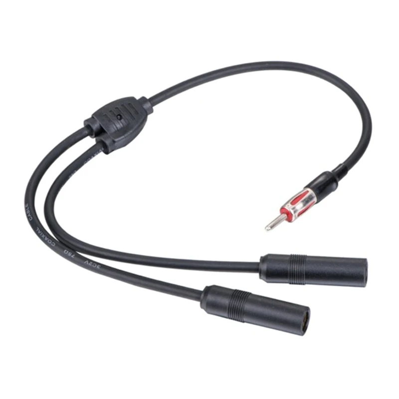 H7BD 19in Y Adapter Connector Vehicle Accessories Radio Antenna Splitter Adapter Auto Radio Stereo Antenna Extension Cable