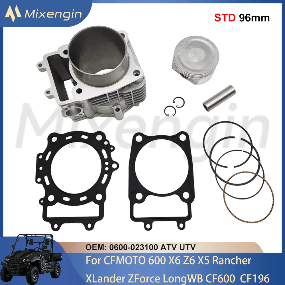 STD 96mm 600cc Engine Parts cylinder piston gasket Rebuild kit For CFMoto CF600 CF196 Z-Force ATV UTV EFI 2011-2015 0600-023100