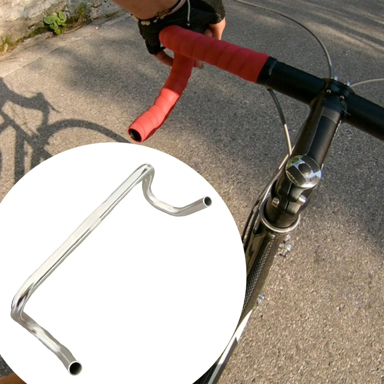 

Road Bike Bent Bar Drop Handlebar Curved Bike Handlebar High Performance