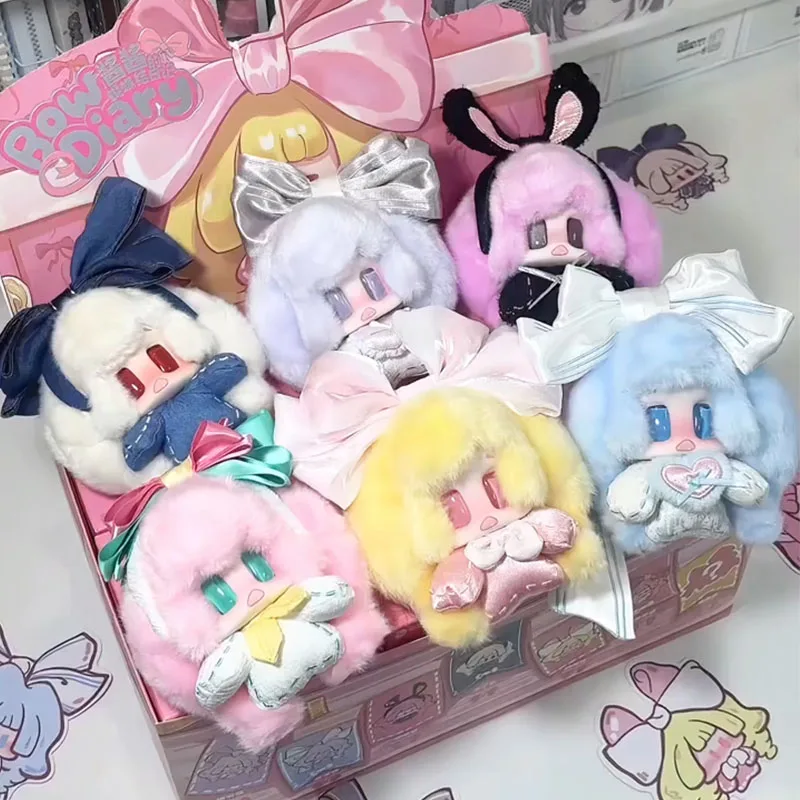 

Mooroo Meng Bow Diary Series Blind Box Lucky Jiangjiang Anime Doll Pendant Surprise Bag Vinyl Plush Blindbox Mystery Box Gift