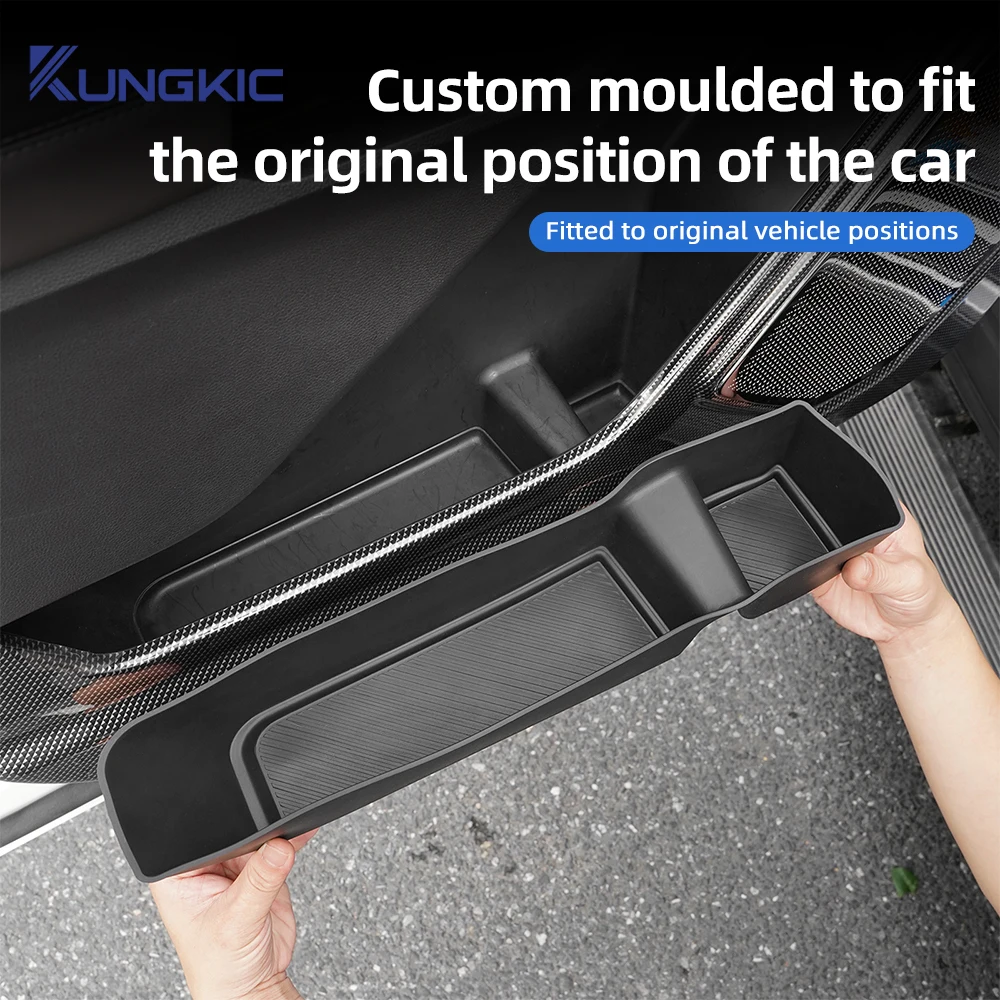 Para Ford Explorer 2020-2025, Alfombrillas de Silicona para Bolsillos de Puertas Delanteras y Traseras, 4 Piezas, Antideslizantes, Accesorios de Modificación para Interior de Vehículo