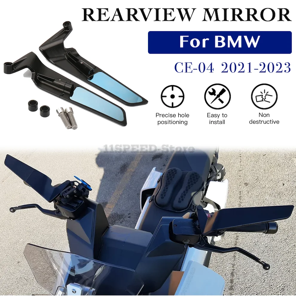 

Rearview Mirror For BMW CE04 2021-2023 Accessories Stealth Mirrors Adjustable Winglets CE 04