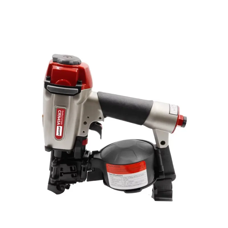 

CRN45A Industrial & DIY Grade Pneumatic Nail Gun with Coiled Bret Nails for Steel & Iron Construction Roofing Siding Framing