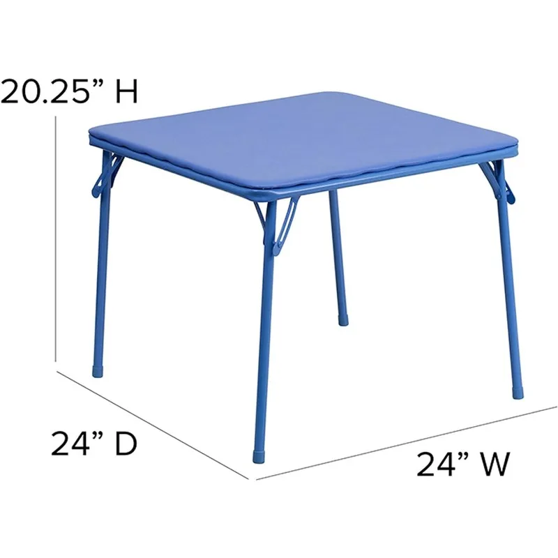 Mindy-Conjunto de mesa quadrada e cadeiras para crianças, creches e salas de aula, conjunto de cadeiras e mesa para atividades infantis, 5 peças