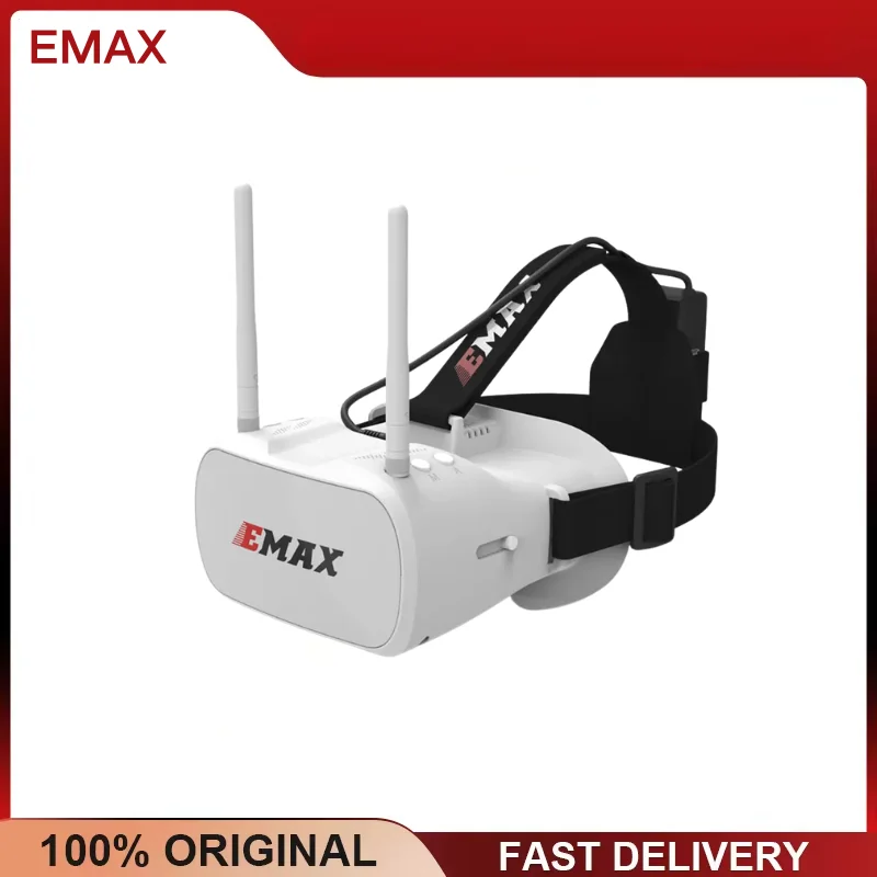 Emax 5.8G 48CH FPV Goggle Diversity 4.3 Inch 480x320 Video Headset Dual Antennas for Tinyhawk Drone Quadcopter Racing