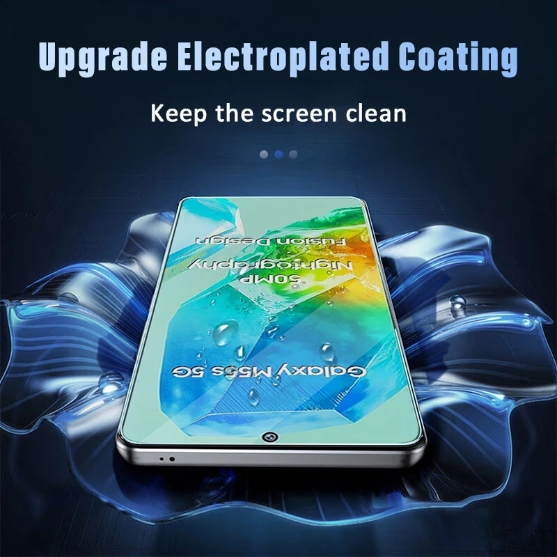 2-4Piece Tempered Glass For Samsung Galaxy M55S M55 M35 M15 M05 M54 M34 M14 M04 Screen Protector For Samsung M53 M33 M23 M62 M52