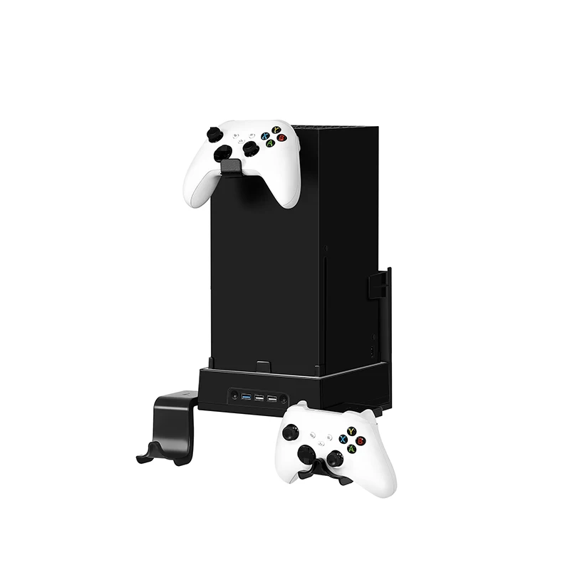 Настенный кронштейн для игровой консоли Xbox серии X, металлический вертикальный держатель для хранения, стойка для хоста, аксессуары