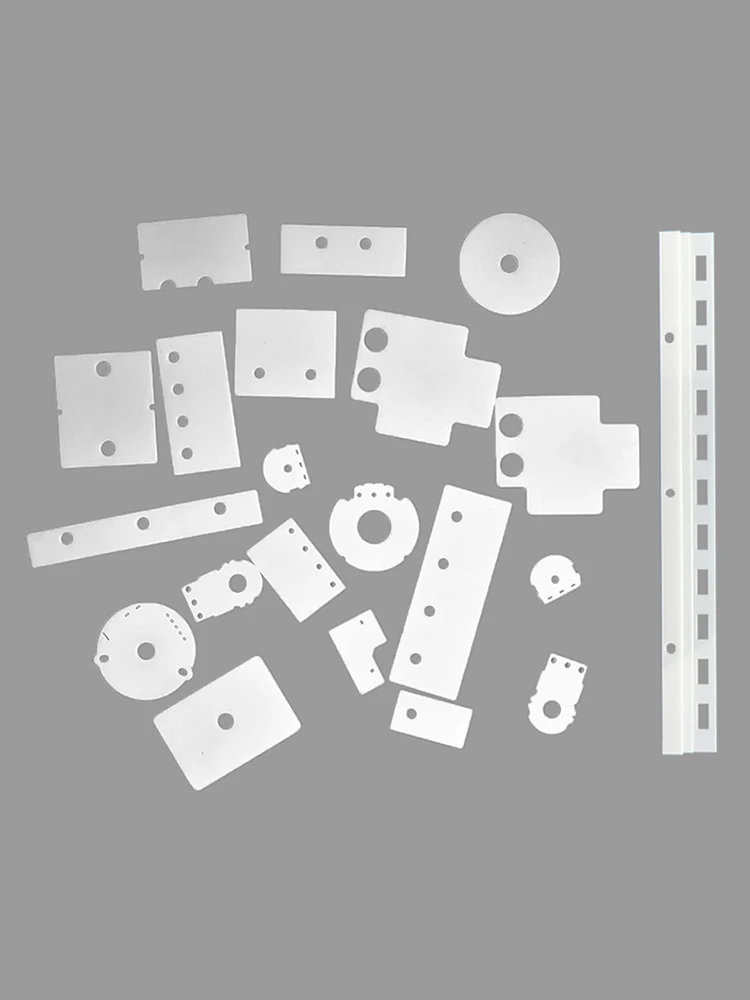 

10PCS Al2O3 95 Alumina Ceramic Wafers Heat Dissipation Round Plate With Hole Insulated Electric