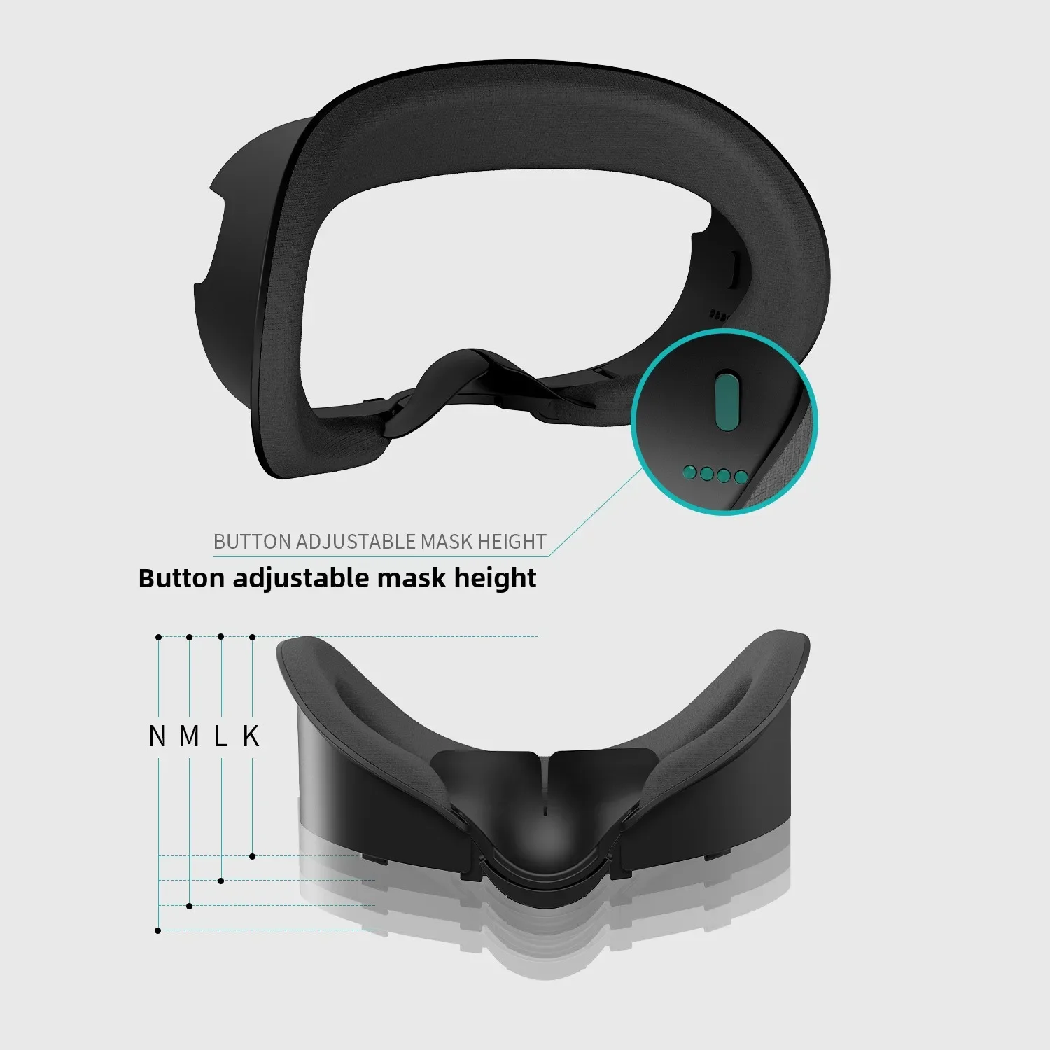 Suitable for Meta Quest 3 ice silk face mask, widened without pressure on the face, leather anti sweat VR accessory