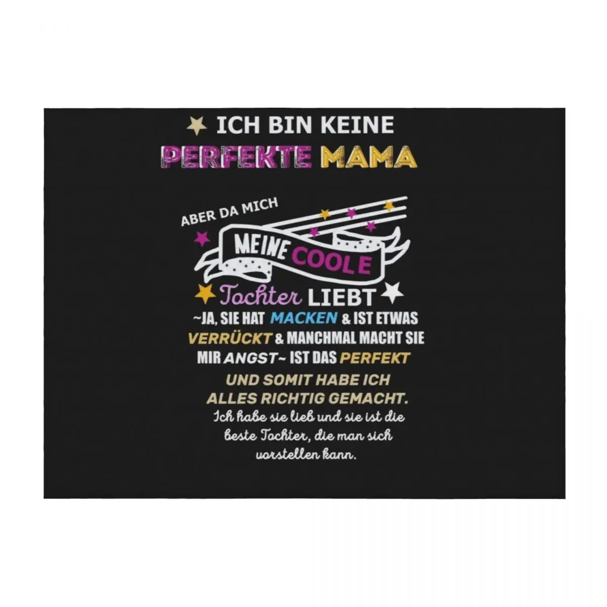 

Not a perfect mom daughter saying Throw Blanket anime Decorative Sofa Blankets For Sofas for sofa Blankets