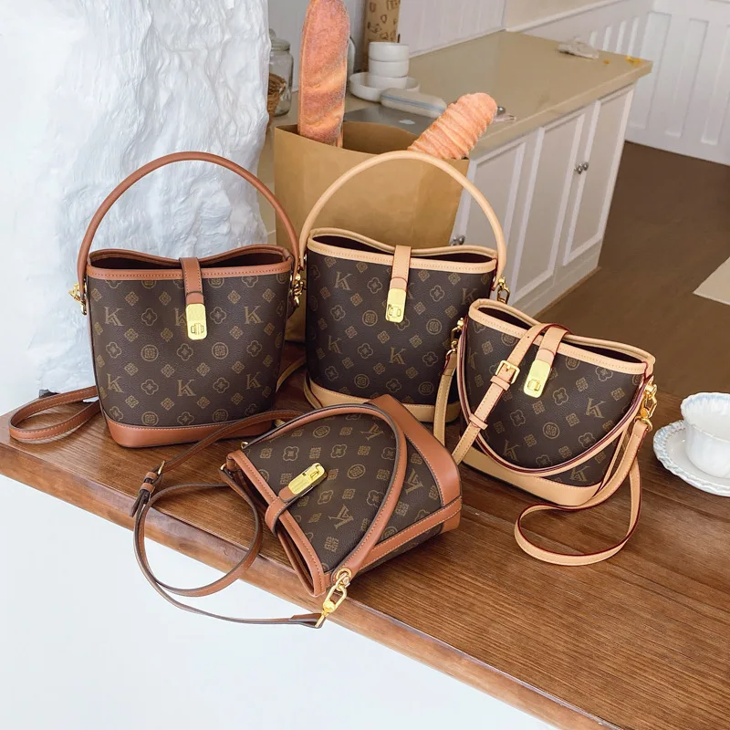 

2025 Trending Floral Bucket Bag Women Premium Rattan Accent Tote Convertible Beach to Office Sustainable Statement Collection