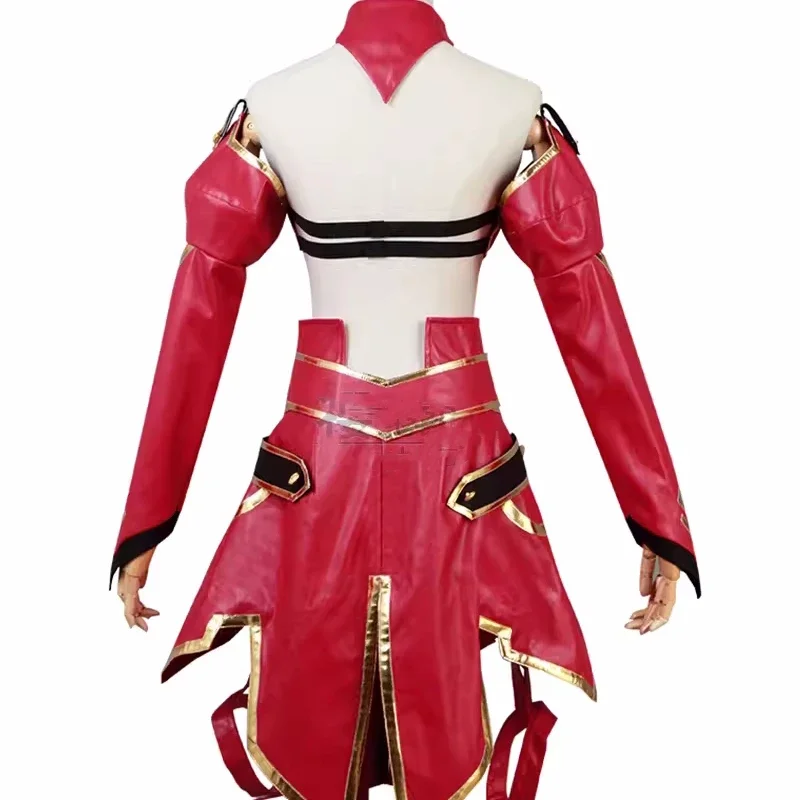 Traje Cosplay mordurado para mulheres, Top e saia, trajes de combate, roupas de RPG, traje de festa carnaval, jogo anime, FGO Fate, moda sexy
