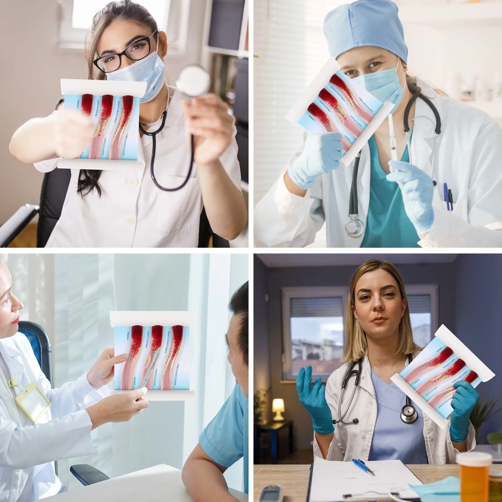 

Динамическая анатомическая обучающая демонстрационная модель кровеносных сосудов с повреждениями от холестерина