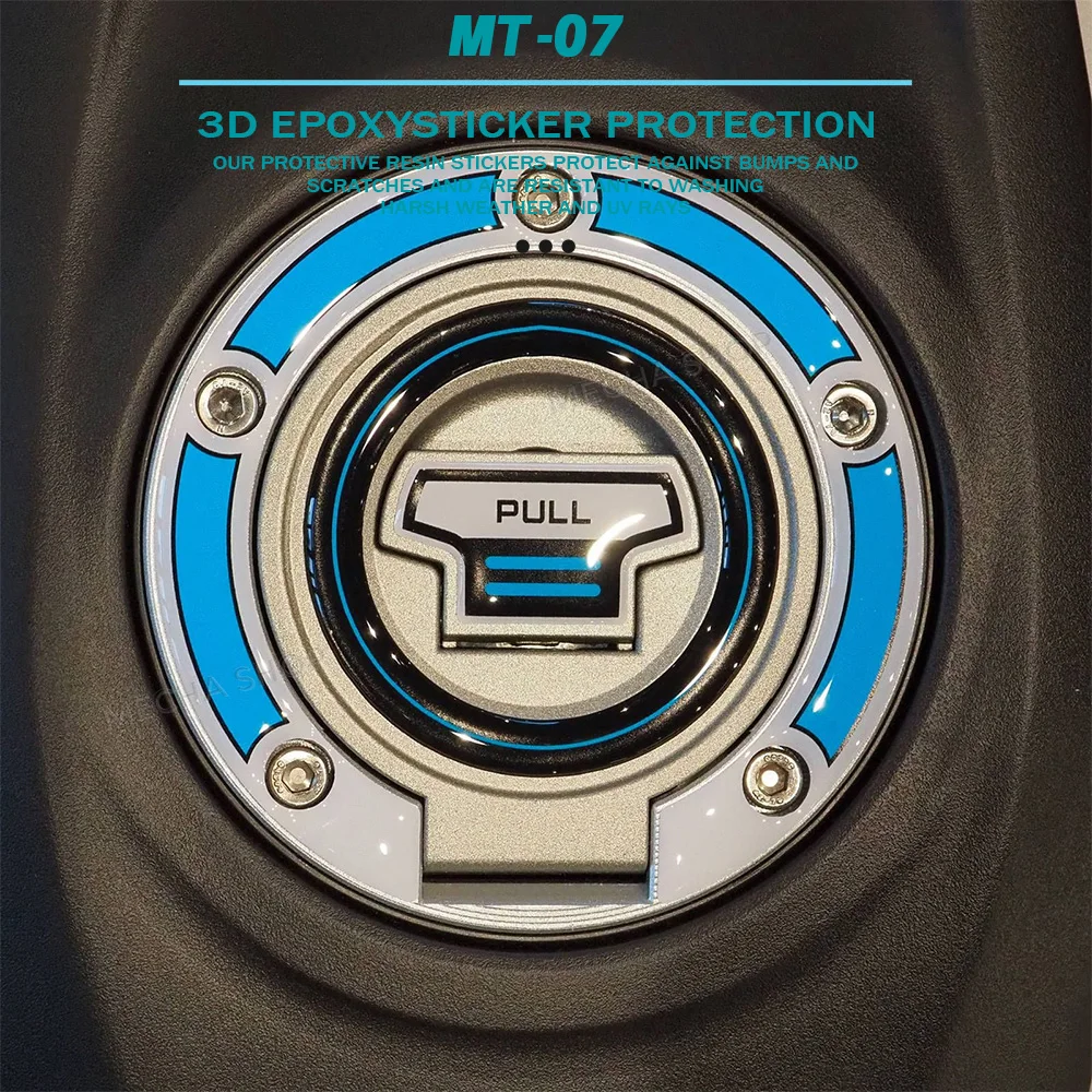 

3D гелевая наклейка защищает крышку топливного бака мотоцикла, аксессуары для MT07 MT 07 MT-07 2025