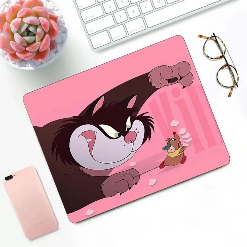 Disney Cinderella Lucifer Cat Gaming Mouse Pad XS Small Mousepad for PC Gamer Desktop Decoration Office Mouse Mat Deskmat Rug