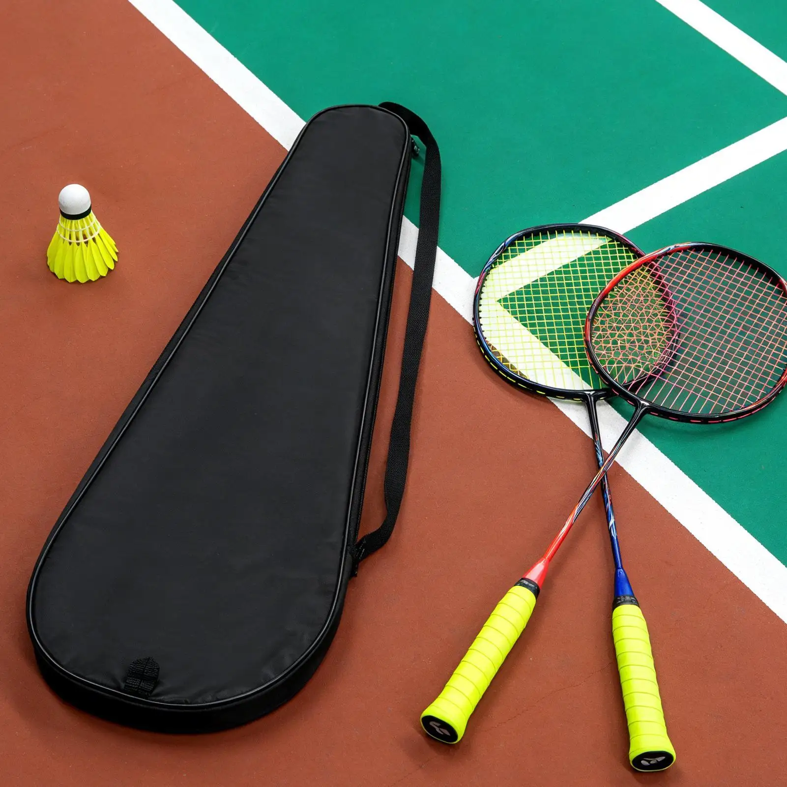 Waterproof Tennis Bag With Shoulder Strap Multi-Sport Racket Bag For Badminton Pickleballs, Spacious Gear Storage For Men, Women