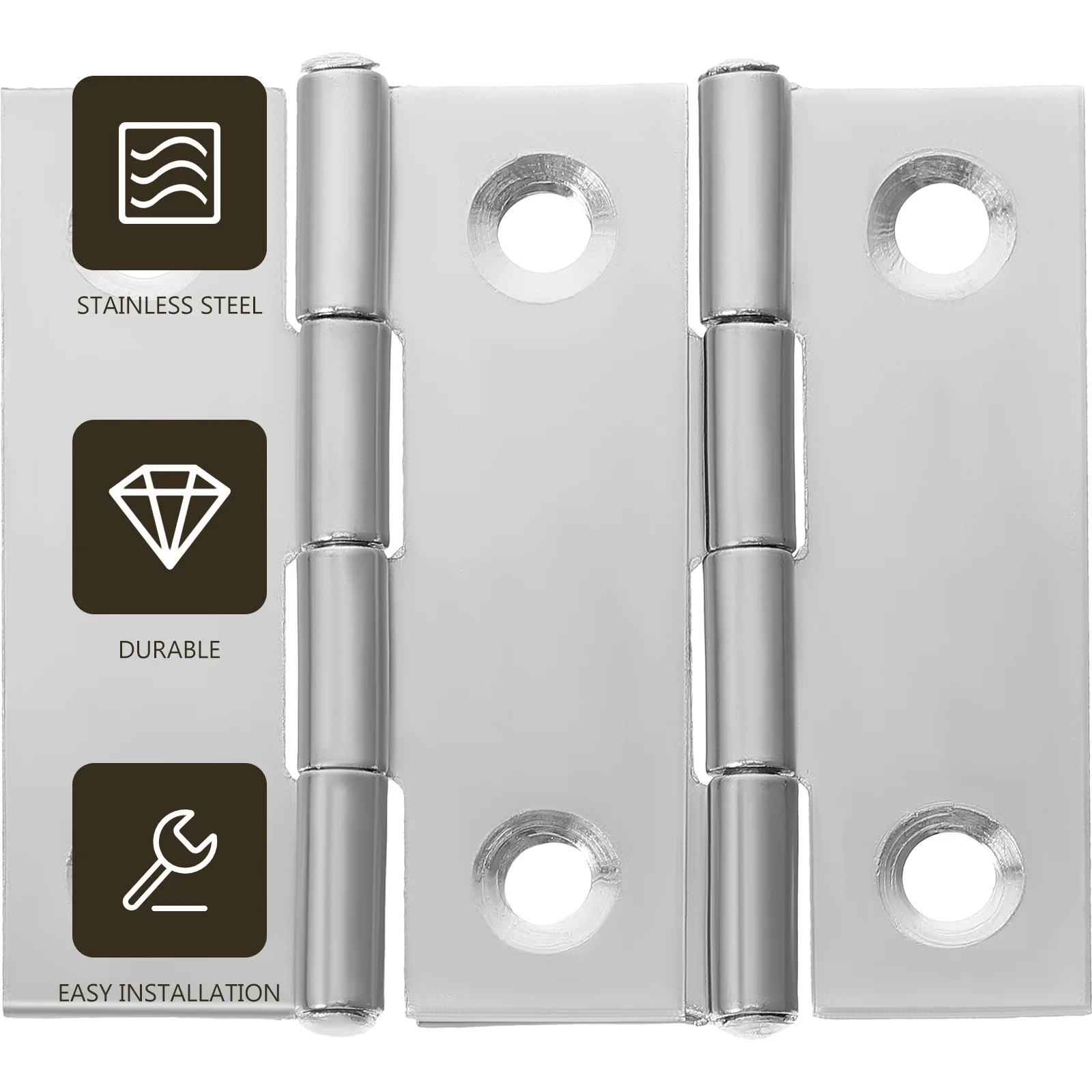 

30Pcs Stainless Steel Door Hinges Cabinet Window Hinges Durable Smooth Silent Operation Home Use Window Hinge Cabinet Hinge