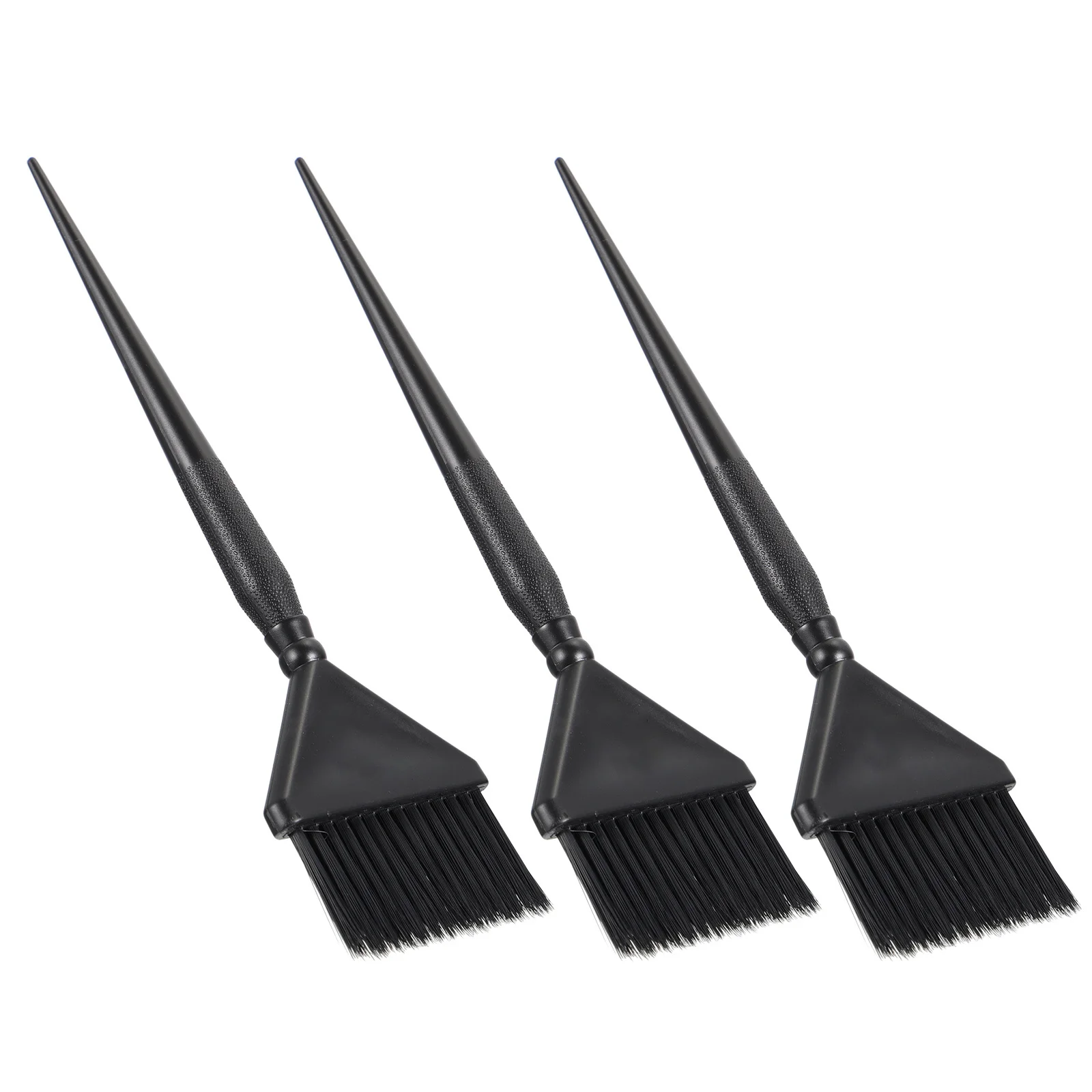 

3Pcs Hair Dyeing Brush Ultra Soft Bristle Design Comfort Grip Handle for Precise Highlighting Bleach and Oil Treatment