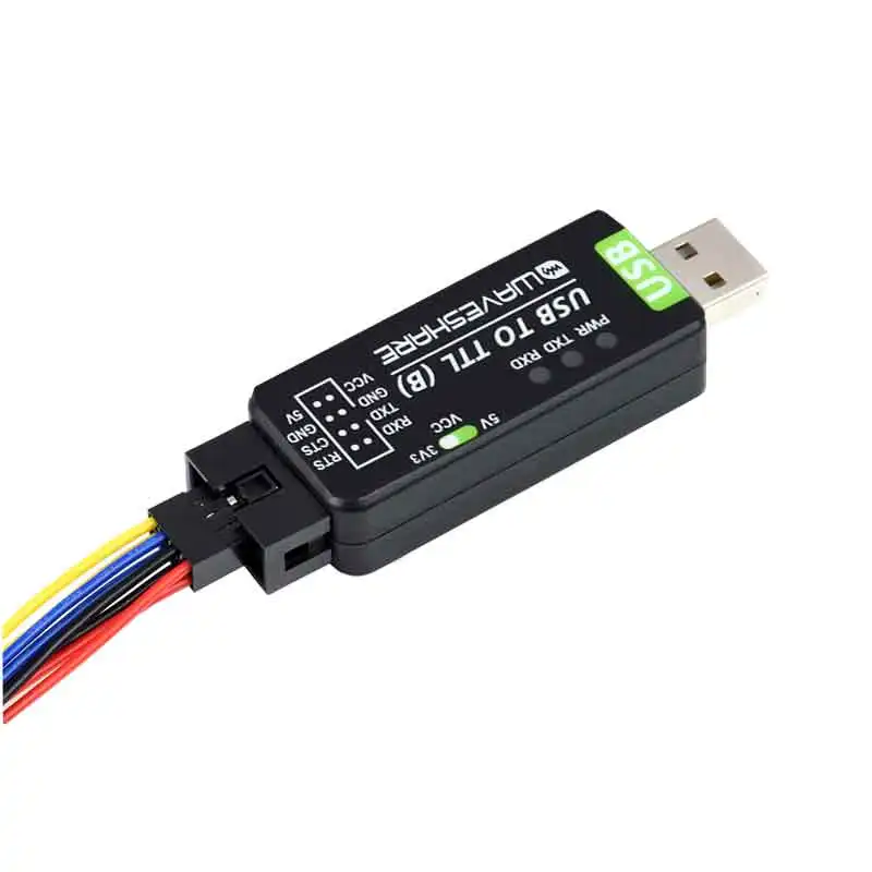 Konverter USB Ke TTL Industri Asli CH343G Bawaan Multi Perlindungan & Dukungan Sistem