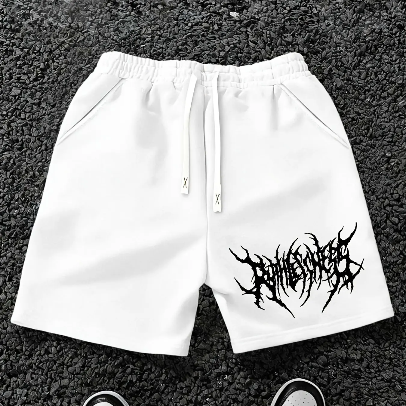 

Men's Hot Selling Letter Pattern Printed Drawstring Waist Shorts, Summer Casual Outdoor Sports Shorts