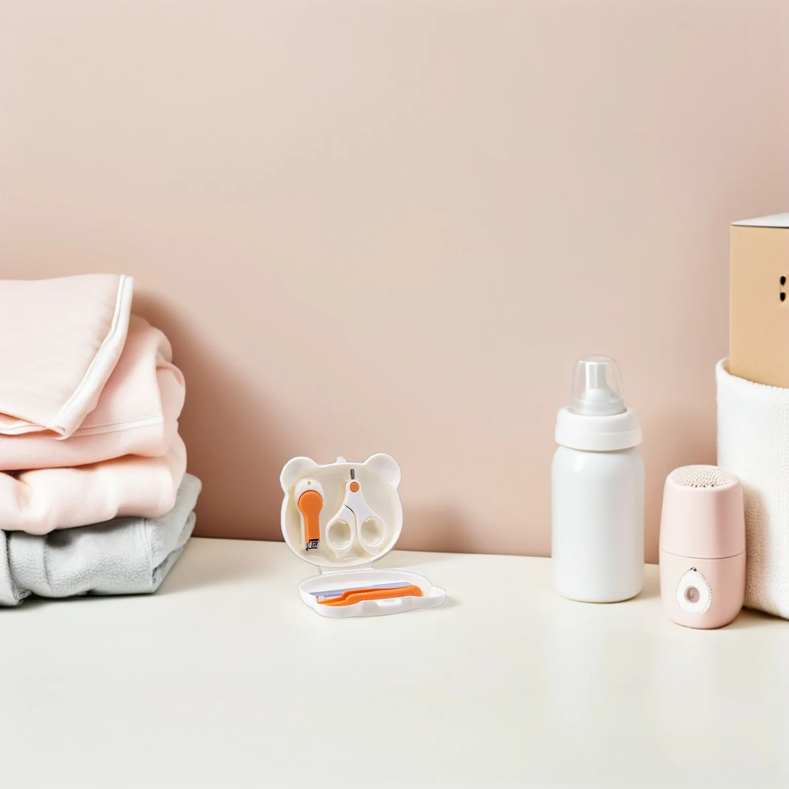 

4Pcs Baby Nail Clipper Set Safe Design Ergonomic Handles Portable Baby Manicure Kit Newborn Toddler Nail