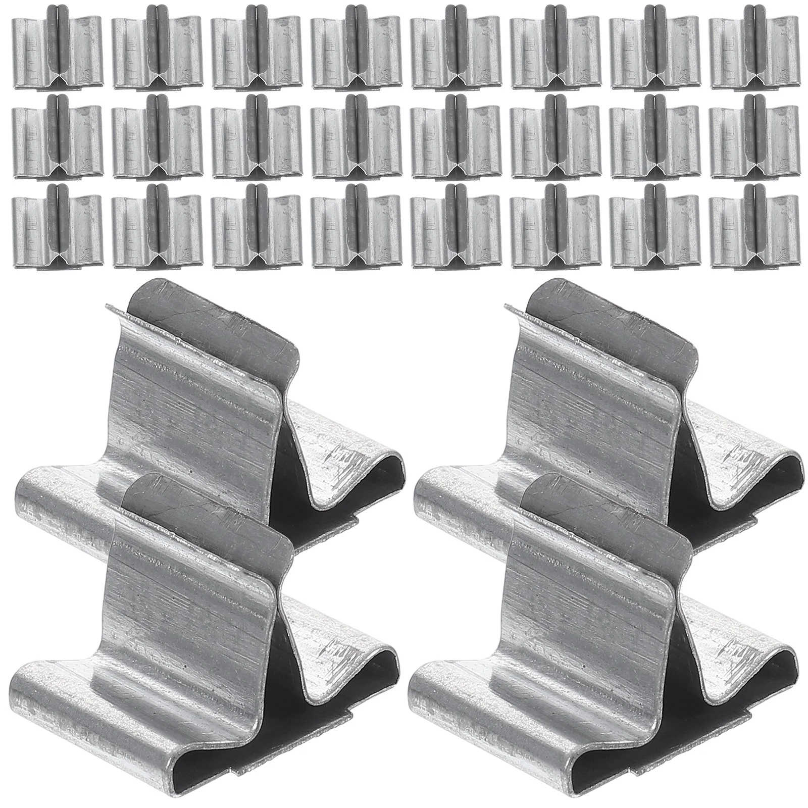 

100 Pcs Wooden Wick Base Candlestick Making Supplies Crafting Sustainer Tabs Metal Iron Holders Wicks