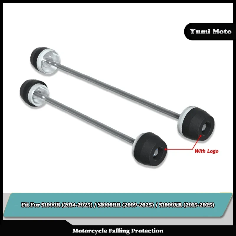 

Motorcycle Front Wheel Rear Wheel Crash Slider Pads Motorcycle Spindle Bobbins Fit For BMW S1000R S1000RR S1000XR S1000 R XR RR