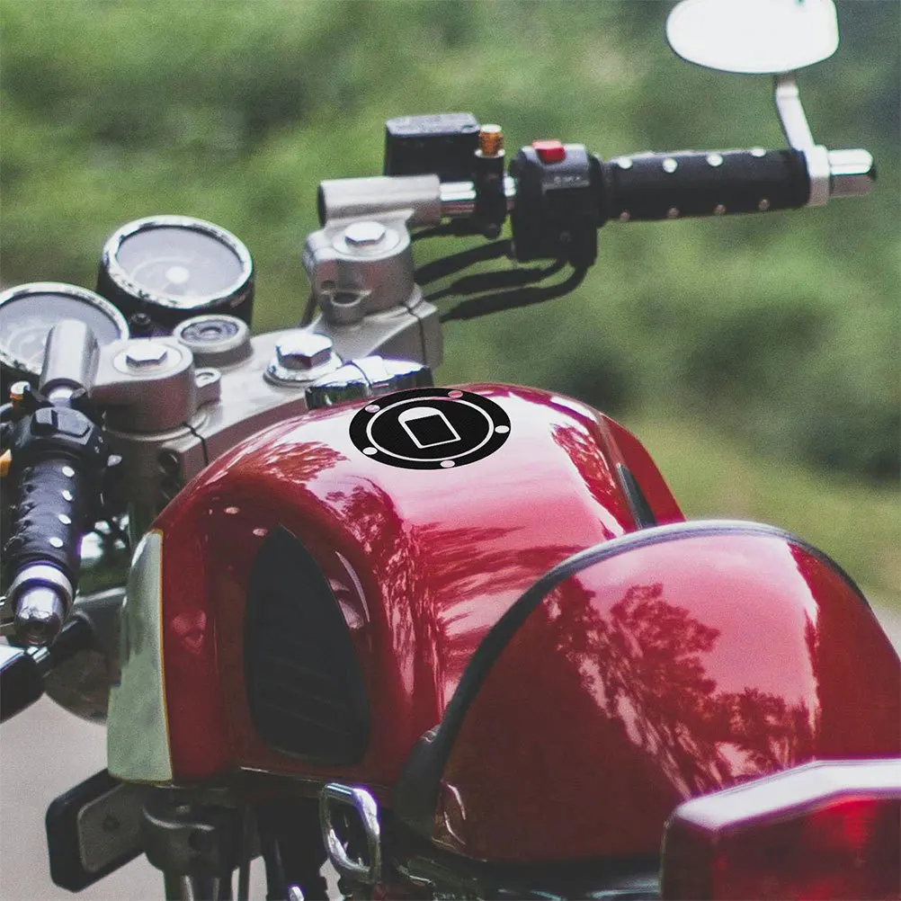 

2pcs Motorcycle Fuel Protector Sticker Durable Tank Pad For Gas Cap Scratch Resistance Universal Tank Cover Decals