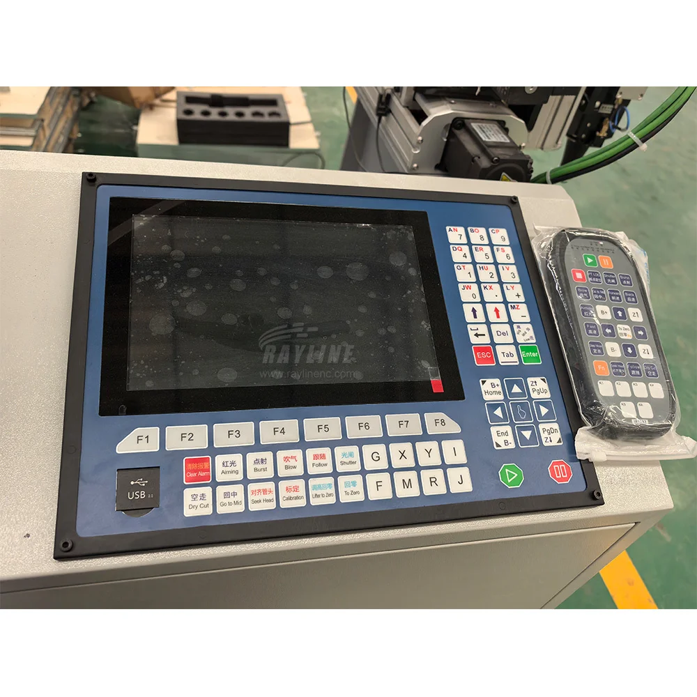 Industrial 5 in 1 Fiber Laser Cutter for Square Tube Round Pipe Angle Iron Steel Cutting