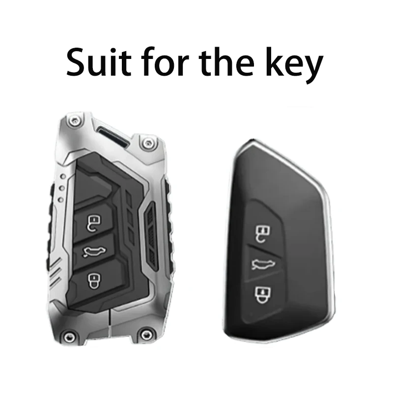 2024 Industrial Style for VW Volkseagen Golf 8 MK8 ID.3 ID.4 Cupra Skoda Octavia A8 SEAT Leon MK4 Remote Car Key Case Cover Fob